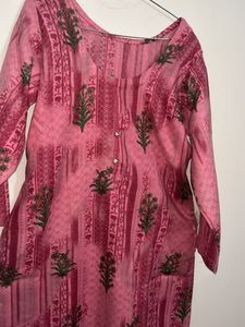 Pink Printed Kurti