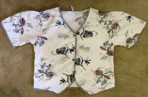 Floral Print V-Neck Blouse