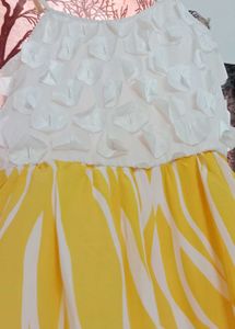 yellow dress with over coat