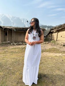Elegant White Maxi Dress