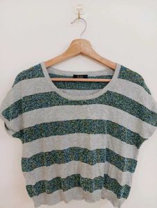 Striped Short Sleeve Top