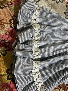 Cute Striped Lace Dress