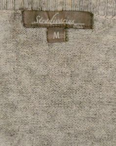 Gray V-Neck Sweater