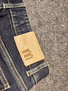 Trendy Melbon Wide Leg Jeans with Front Patch Pock