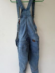 Women's blue denim Dungaree