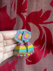 Colorful Jhumka Earrings