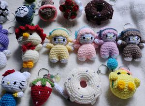 Crocheted Charms for Bags &amp; Keys