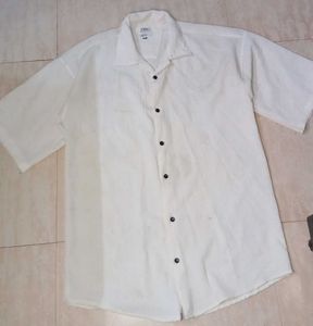 Zara Men's White super baggy Shirt
