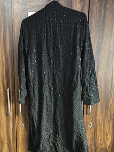 Sparkling Black Sequined Kurta