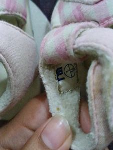 Mothercare Pink Gingham Baby Sandals