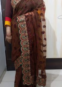 Embroidered Saree with Blouse