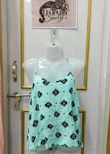 Light Blue Tribal Print Cami Top