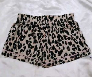 Leopard Print Pajama Shorts