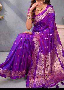 new silk saree without blouse