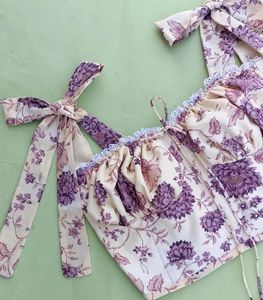 Cute Tie Up Detail Top