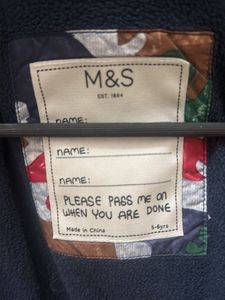 Dino Print Puffer Jacket by marks and spencer.
