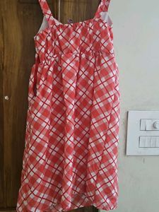 Red &amp; White Checkered Summer Dress
