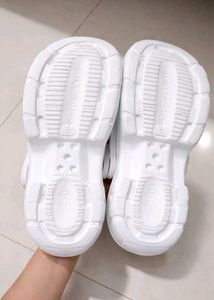 cute white clogs with charms