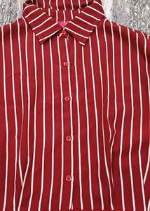 Chic Striped Button-Up Shirt