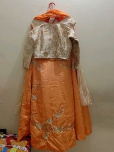 Elegant Orange Lehenga Set