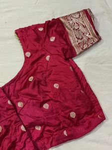 Stunning Teal Saree with Silver Border