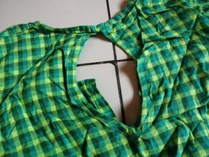 Pink Green Cotton Lehenga Choli Set - Navratri Cha