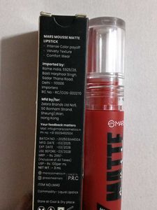 Mars Matte Lipstick Mousse
