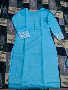 Stunning Blue Kurta Set with Dupatta