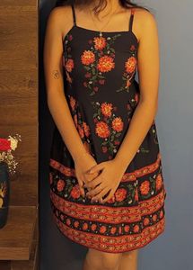 Floral Print Mini Dress