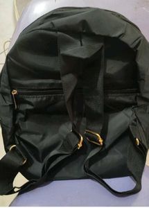Stylish Black Nylon Backpack