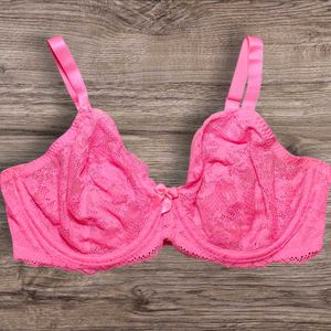 George Underwired Hot Pink Lace Bra