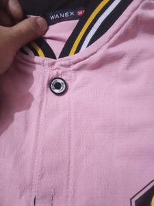 Cute Pink Garfield Button-Up Shirt