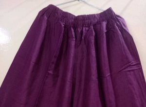 Wine Purple Printed Kurta with Sharara Set