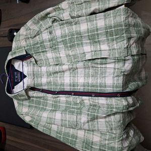 Green Plaid Button-Down