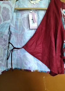 Beautiful Warp Top With Tag