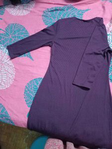 Elegant Purple Midi Dress