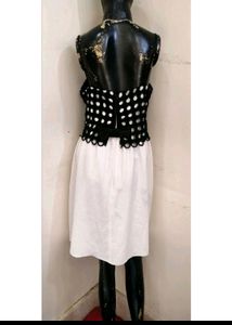 Black And White Dress For Girls Bust 36/ Length 38