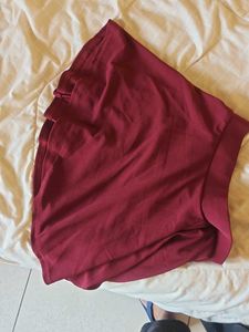 Burgundy Casual Skirt Totally new