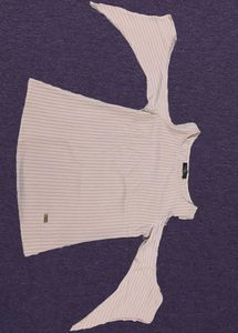 Striped Top with Unique Sleeve Detail