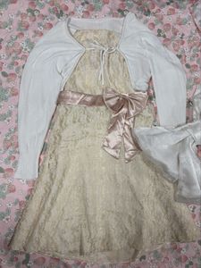 Lace vintage Lolita mini dress