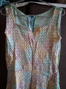 Pastel Print Kurta with Palazzo Pants