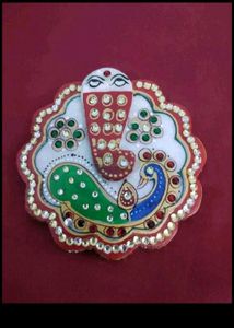 Ganesha Marble Container