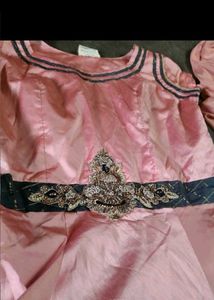 Elegant Pink Anarkali Gown