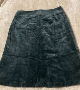Elegant Velvet A-Line Skirt