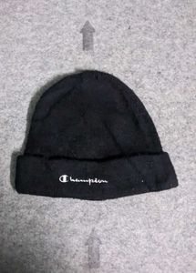 Champion Black Beanie Hat