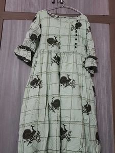Pista Green Anarkali Kurta