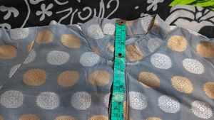 Grey Polka Dot Blouse