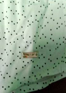 Cute Polka Dot Button-Up Top