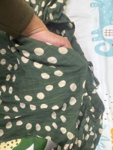 Green Polka Dot  top y2k