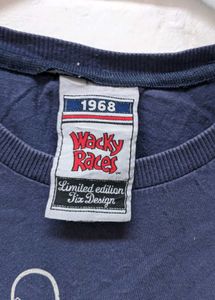 Graphic Print Navy Blue T-Shirt